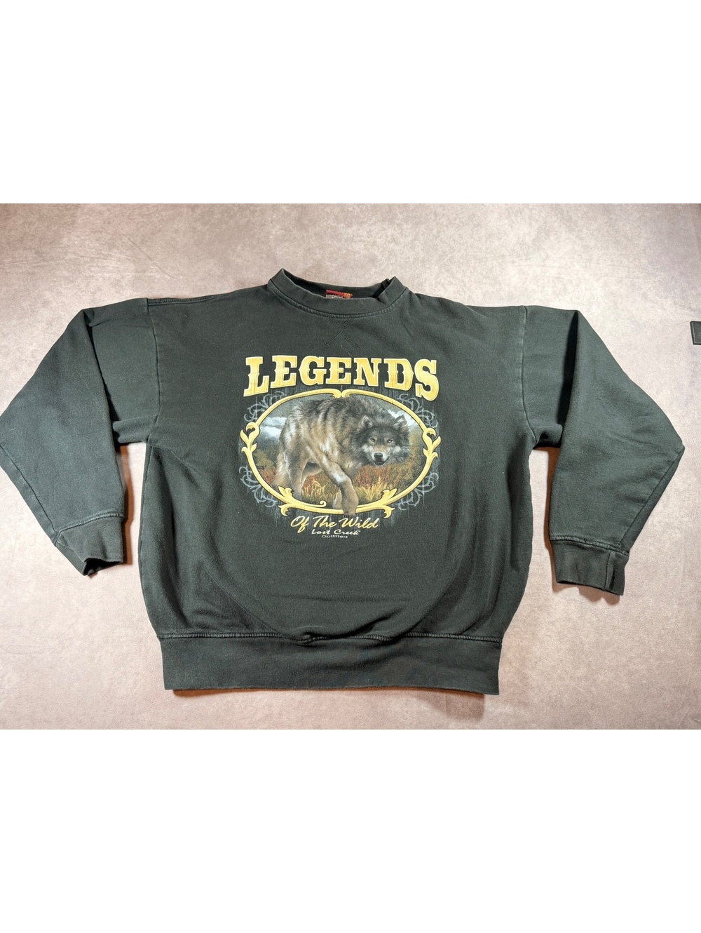 Lost Creek Legends of the Wild Wolf Graphic Sweatshirt Medium - Picture 1 of 4